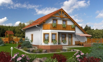 Casa a più piani con una stanza al piano terra.